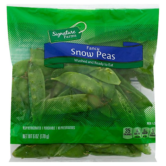 Signature Farms Snow Peas Fancy - 6 Oz