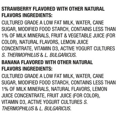 Danimals Strawberry Explosion & Banana Split Variety Pack Smoothies Multipack - 12-3.1 Fl. Oz. - Image 4