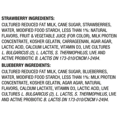 Activia Probiotic Strawberry & Blueberry Variety Pack Yogurt - 12-4 Oz - Image 4