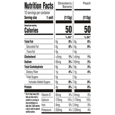 Activia 60 Calories Probiotic Strawberry Banana And Peach Variety Pack Nonfat Yogurt  12-4 Oz - Image 3