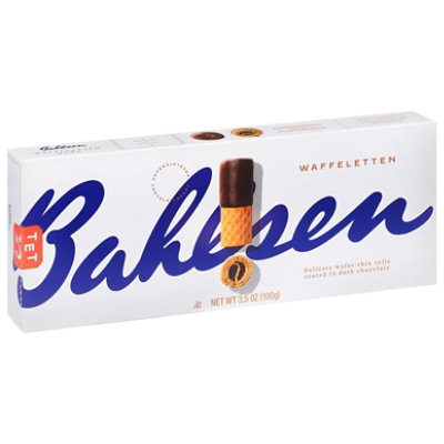 Bahlsen Wafers Rolls Waffeletten Dark Chocolate - 3.5 Oz - Image 1