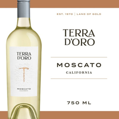 Terra d'Oro Moscato White Wine Bottle - 750 Ml - Image 1