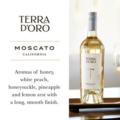 Terra d'Oro Moscato White Wine Bottle - 750 Ml - Image 3