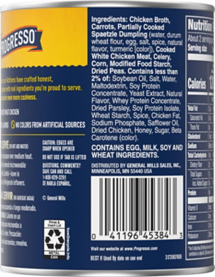 Progresso Rich & Hearty Soup Hearty Chicken Pot Pie Style - 18.5 Oz - Image 6