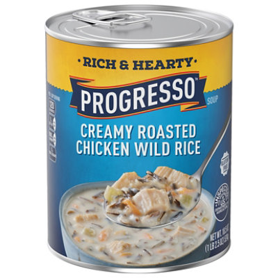 Progresso Rich & Hearty Soup Creamy Roasted Chicken Wild Rice - 18.5 Oz - Image 3