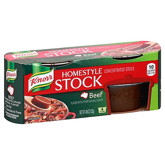 Knorr Stock Concentrate Homestyle Beef 4 Count - 4.66 Oz