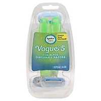 Signature Care Vogue 5 Razor Disposable 5 Blade Technoolgy - 3 Count - Image 3