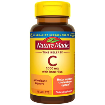 Nature Made Vitamin C Timed Release With Rose Hips 1000 Mg - 60 Count - Image 1