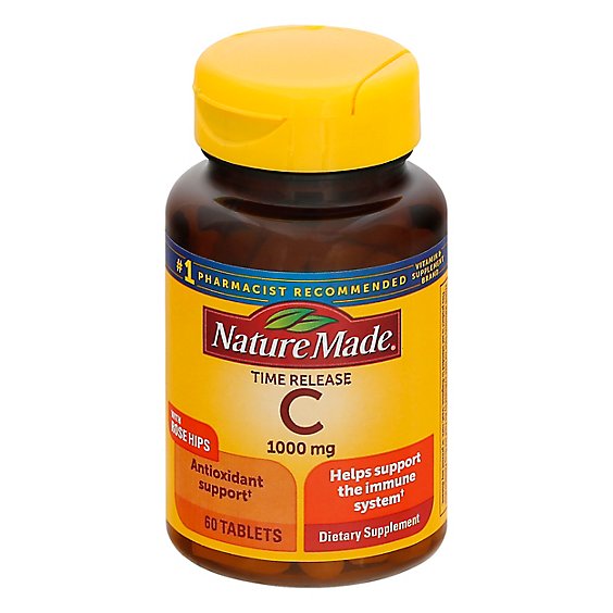 Nature Made Vitamin C Timed Release With Rose Hips 1000 Mg - 60 Count