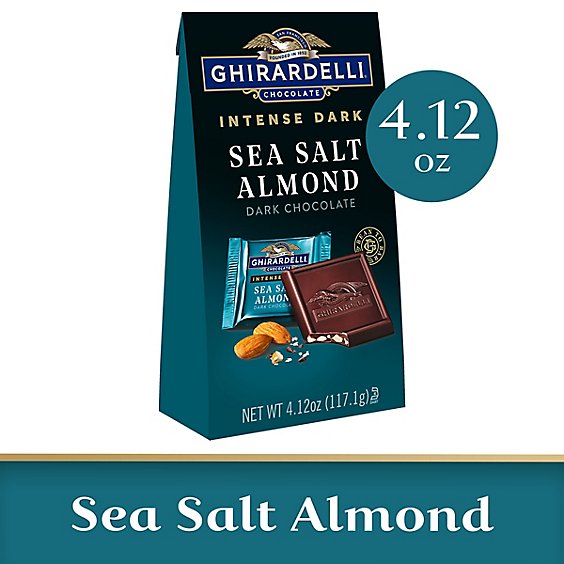Ghirardelli Intense Dark Sea Salt Soiree Chocolate Squares - 4.12 Oz