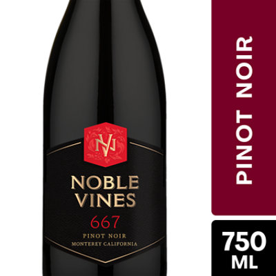 Noble Vines 667 Pinot Noir Monterey California Red Wine - 750 Ml - Image 1