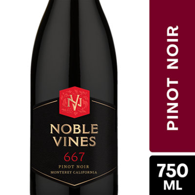 Noble Vines Wine Pinot Noir Monterey California - 750 Ml