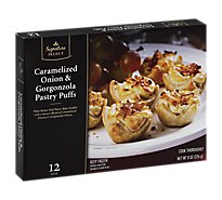 Signature SELECT Pastry Puffs Caramelized Onion & Gorgonzola 12 Count - 8 Oz