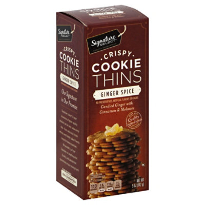 Signature SELECT Cookie Thins Crispy Ginger Spice - 5 Oz - Image 1