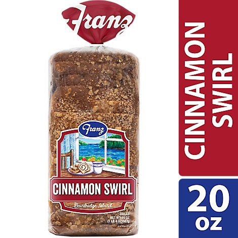 Franz Sandwhich Bread Bainbridge Island Cinnamon Swirl - 20 Oz