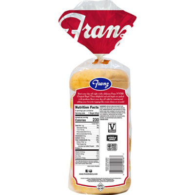 Franz Bagels Plain 6 Count - 18 Oz - Image 5