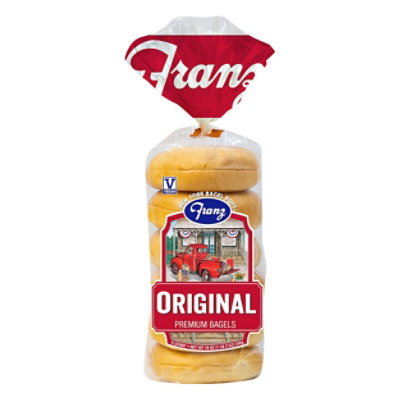 Franz Bagels Plain 6 Count - 18 Oz - Image 1