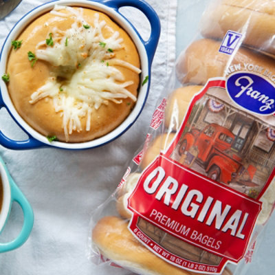 Franz Bagels Plain 6 Count - 18 Oz - Image 2