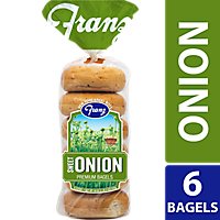 Franz Bagels Premium Sweet Onion 6 Count - 18 Oz - Image 1