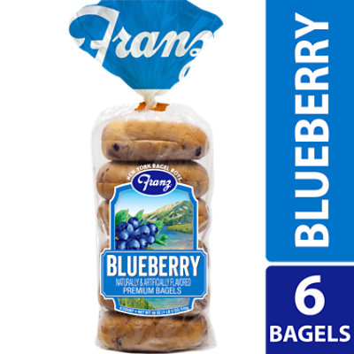 Franz Bagels Premium Blueberry 6 Count - 18 Oz