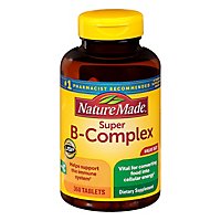 Nature Made Tablets Super B Complex With Vitamin C & Folic Acid Dietary Sup - 360 Count - Image 1