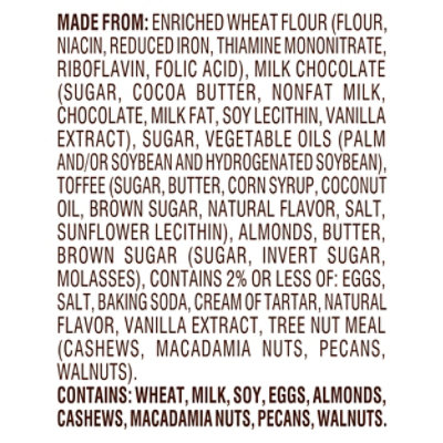 Pepperidge Farm Cookies Chocolate Chunk Lexington Milk Chocolate Toffee Almond - 7.2 Oz - Image 5