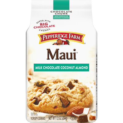 Pepperidge Farm Maui Crispy Milk Chocolate Coconut Almond Cookies - 7.2 Oz