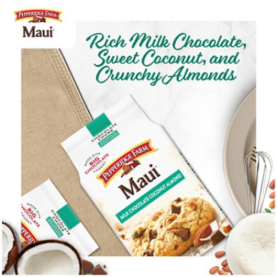 Pepperidge Farm Maui Crispy Milk Chocolate Coconut Almond Cookies - 7.2 Oz - Image 2