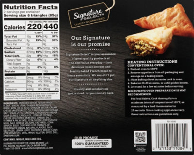 Signature SELECT Spanakopita Greek Style 12 Count - 6 Oz - Image 6