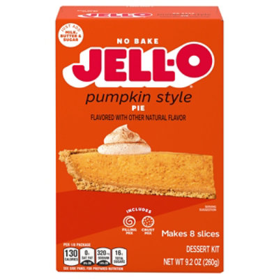 Jell-O No Bake Pumpkin Style Pie Dessert Kit with Filling Mix & Crust Mix - 9.2 Oz - Image 2