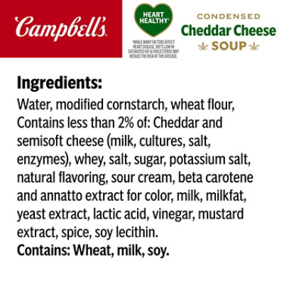 Campbell's Condensed Heart Healthy Cheddar Cheese Soup - 10.75 Oz - Image 5