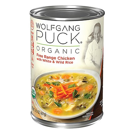 Wolfgang Puck Soup Organic Free Range Chicken with White & Wild Rice - 14.5 Oz - Image 3