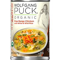 Wolfgang Puck Soup Organic Free Range Chicken with White & Wild Rice - 14.5 Oz - Image 2