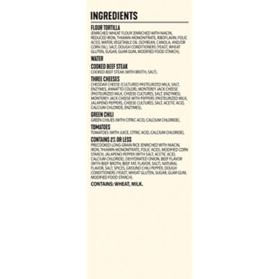 El Monterey Signature Steak Cheese & Rice Burritos 12 Count - 57.6 Oz - Image 5