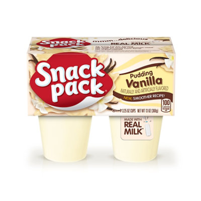 Snack Pack Vanilla Pudding - 4-3.25 Oz - Image 1