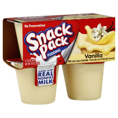 Snack Pack Vanilla Pudding - 4-3.25 Oz - Image 1