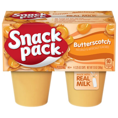 Snack Pack Butterscotch Pudding - 4-3.25 Oz