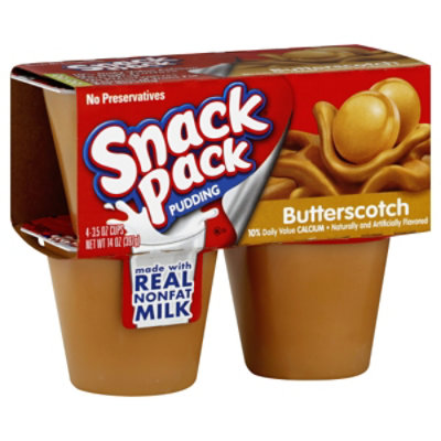 Snack Pack Pudding Butterscotch - 4-3.25 Oz