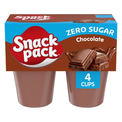 Snack Pack Pudding Sugar Free Chocolate - 4-3.25 Oz