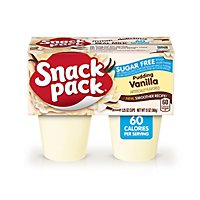 Snack Pack Pudding Sugar Free Vanilla - 4-3.25 Oz - Image 2