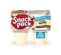 Snack Pack Pudding Sugar Free Vanilla - 4-3.25 Oz