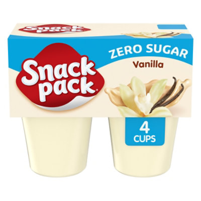 Snack Pack Pudding Sugar Free Vanilla - 4-3.25 Oz - Pavilions