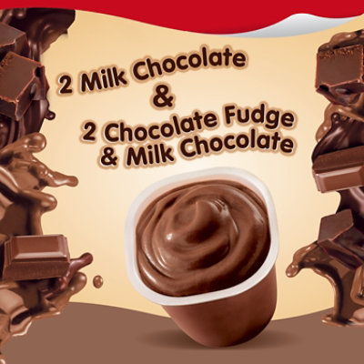 Snack Pack Chocolate Vanilla Pudding - 4-3.25 Oz - Image 2