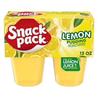 Snack Pack Lemon Pudding - 4-3.5 Oz