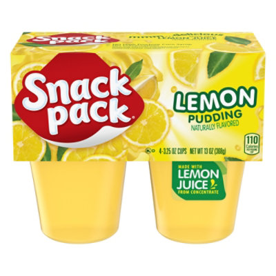 Snack Pack Lemon Pudding - 4-3.5 Oz - Image 1