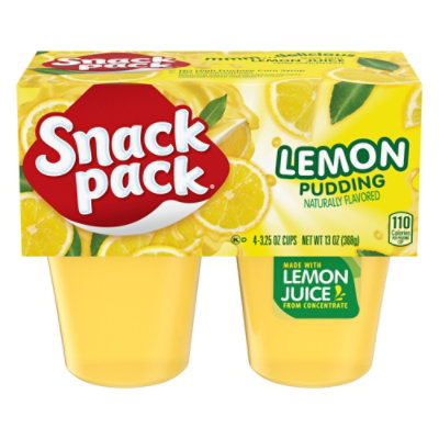Snack Pack Pudding Lemon - 4-3.5 Oz