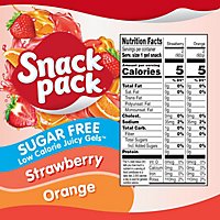 Snack Pack Juicy Gels Sugar Free Orange Strawberry - 4-3.25 Oz - Image 4