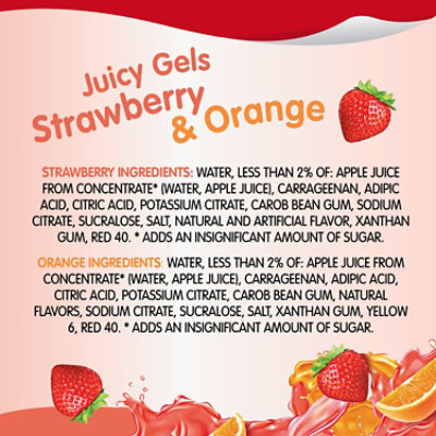 Snack Pack Sugar Free Orange Strawberry Flavored Juicy Gels - 4-3.25 Oz - Image 3