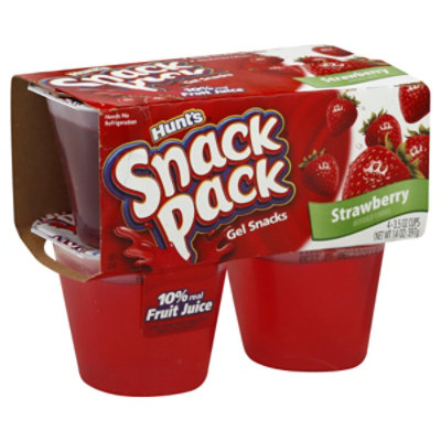 Snack Pack Strawberry Flavored Juicy Gels - 4-3.25 Oz - Image 1
