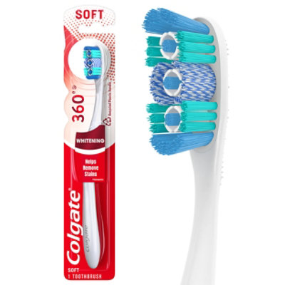 Colgate 360° Optic White Whitening Manual Toothbrush Soft - Each - Image 2